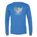 Royal USA Roots Tonal Long Sleeve Long Sleeve Shirt WYR Royal with USA Tonal XS 