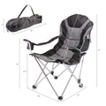 Pittsburgh Penguins - Reclining Camp Chair Chair Picnic Time Family of Brands   