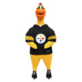 Rubber Chicken Dog Toy - Pittsburgh Steelers Durable Chew Toy with Removable Jersey Pet Toy - YinzerShop