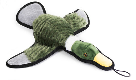 Ruffian Game Bird Duck – Durable Plush Dog Chew Toy with Tennis Ball Core Pet Toy - YinzerShop