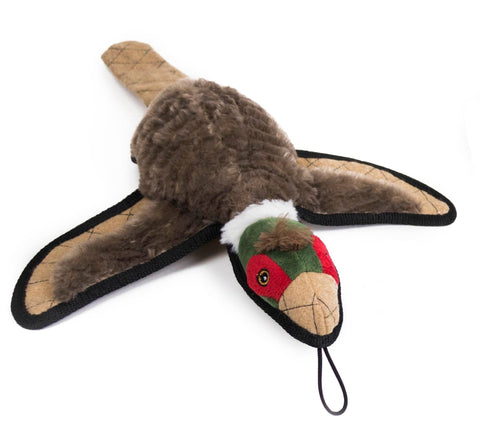 Ruffian Game Bird Toy – Durable Plush Dog Chew Toy with Tennis Ball Core Pet Toy - YinzerShop