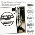 RV Camper Wall Decor - Personalized Metal Camper Sign | Rustic Travel Trailer Art Wall Decor - YinzerShop