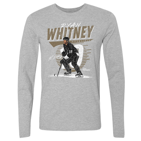 Ryan Whitney Crewneck Long Sleeve Cotton T Shirt - Pittsburgh Comet Graphic Tee Men's Long Sleeve T-Shirt - YinzerShop