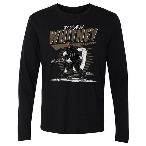 Ryan Whitney Crewneck Long Sleeve Cotton T Shirt - Pittsburgh Comet Graphic Tee Men's Long Sleeve T-Shirt - YinzerShop
