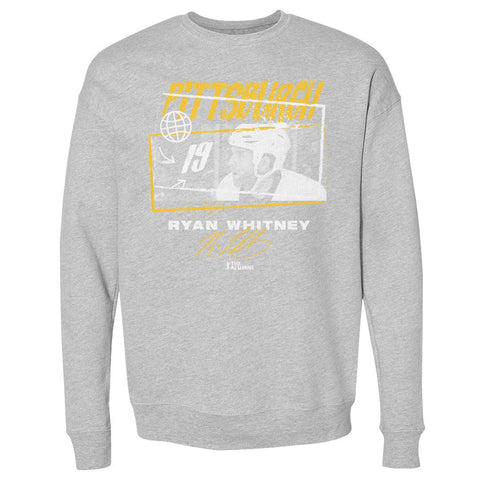 Ryan Whitney Crewneck Sweatshirt - Long Sleeve Cotton Polyester Blend Pittsburgh Tones Men's Crewneck Sweatshirt - YinzerShop