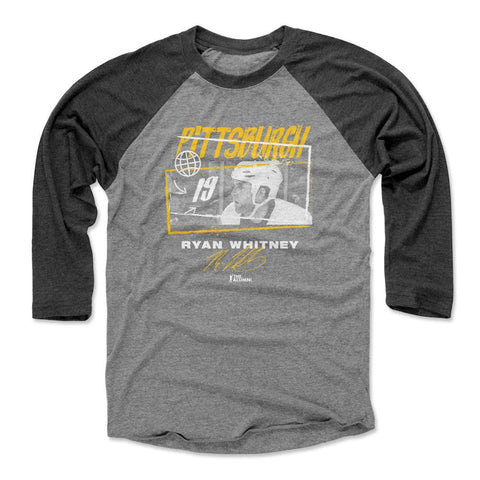 Ryan Whitney Pittsburgh Tones T-Shirt - Men's Slim Fit 3/4 Sleeve Raglan Tee Men's Baseball T-Shirt - YinzerShop