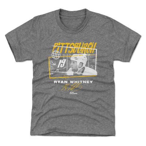 Ryan Whitney T-Shirt Kids Crewneck Short Sleeve Pittsburgh Tones Tee - 500 LEVEL Apparel Kids T-Shirt - YinzerShop