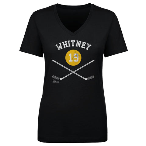 Ryan Whitney T-Shirt – Pittsburgh Cotton V-Neck Tee With 19 Sticks Design Women's V-Neck T-Shirt - YinzerShop