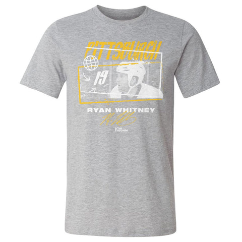 Ryan Whitney T-Shirt – Pittsburgh Tones Graphic Cotton Crewneck Tee, Regular Fit Men's Cotton T-Shirt - YinzerShop
