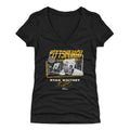 Ryan Whitney T-Shirt – Slim Fit V-Neck Tee | Pittsburgh Tones Digital Print Women's V-Neck T-Shirt - YinzerShop
