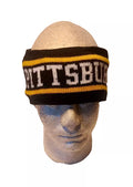 Pittsburgh Black And Gold Knit Head Band with Sherpa Fleece Lining Knit Head Band Turnovers Inc