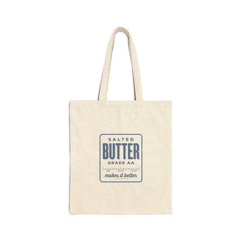 Salted Butter Vintage Logo Tote | Retro Food Graphics Bag - YinzerShop