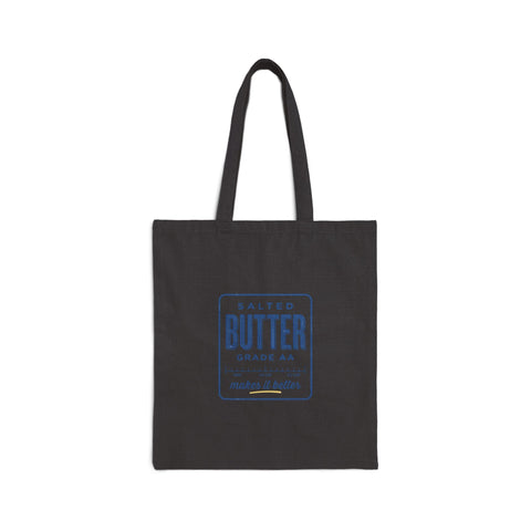 Salted Butter Vintage Logo Tote | Retro Food Graphics Bag - YinzerShop