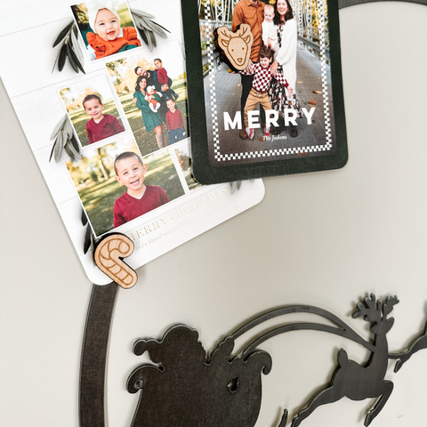 Santa's Sleigh Magnetic Circle Sign