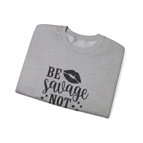 Savage Not Average (Pittsburgh Sarcasm Series) - Heavy Blend™ Crewneck Sweatshirt Sweatshirt - YinzerShop
