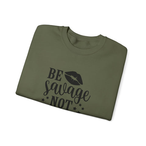 Savage Not Average (Pittsburgh Sarcasm Series) - Heavy Blend™ Crewneck Sweatshirt Sweatshirt - YinzerShop