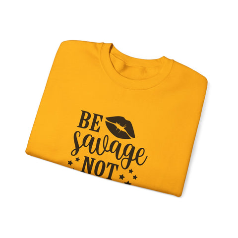 Savage Not Average (Pittsburgh Sarcasm Series) - Heavy Blend™ Crewneck Sweatshirt Sweatshirt - YinzerShop
