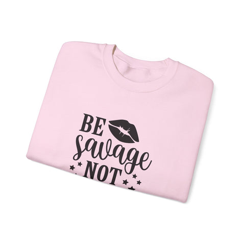 Savage Not Average (Pittsburgh Sarcasm Series) - Heavy Blend™ Crewneck Sweatshirt Sweatshirt - YinzerShop