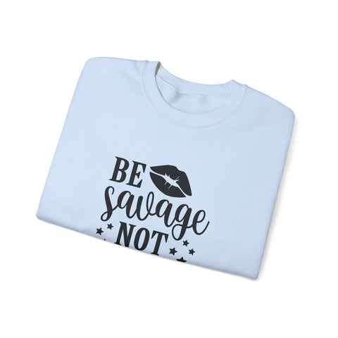 Savage Not Average (Pittsburgh Sarcasm Series) - Heavy Blend™ Crewneck Sweatshirt Sweatshirt - YinzerShop