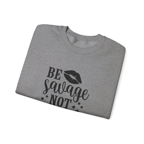 Savage Not Average (Pittsburgh Sarcasm Series) - Heavy Blend™ Crewneck Sweatshirt Sweatshirt - YinzerShop