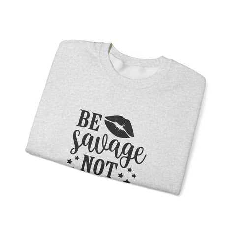 Savage Not Average (Pittsburgh Sarcasm Series) - Heavy Blend™ Crewneck Sweatshirt Sweatshirt - YinzerShop