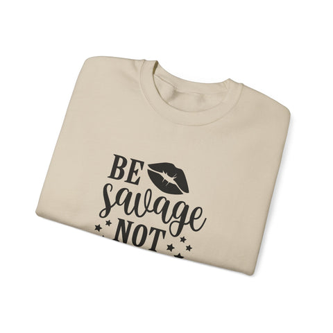 Savage Not Average (Pittsburgh Sarcasm Series) - Heavy Blend™ Crewneck Sweatshirt Sweatshirt - YinzerShop