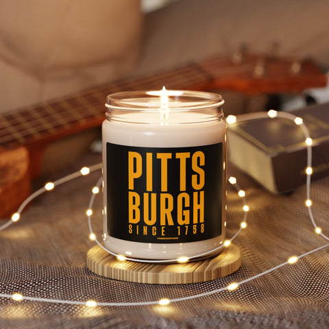 Scented Soy Candle City of Pittsburgh Since 1758 | Hand Poured Glass Jar Candle Home Decor - YinzerShop