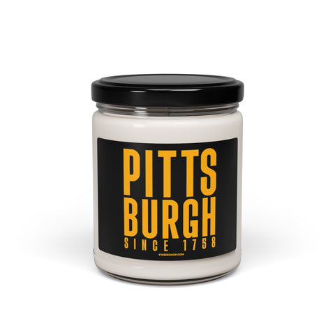 Scented Soy Candle City of Pittsburgh Since 1758 | Hand Poured Glass Jar Candle Home Decor - YinzerShop