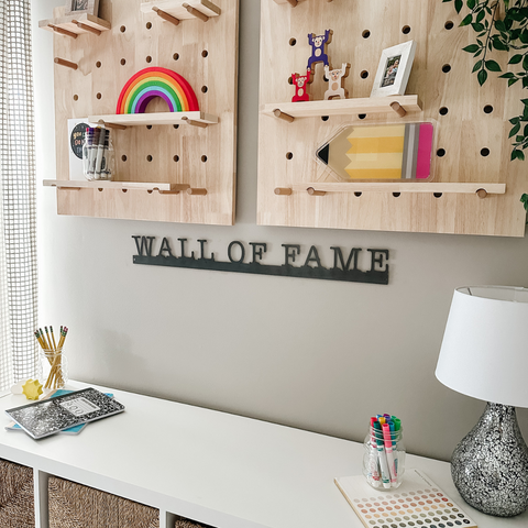 'Wall of Fame' Magnetic Bar (typewriter font)