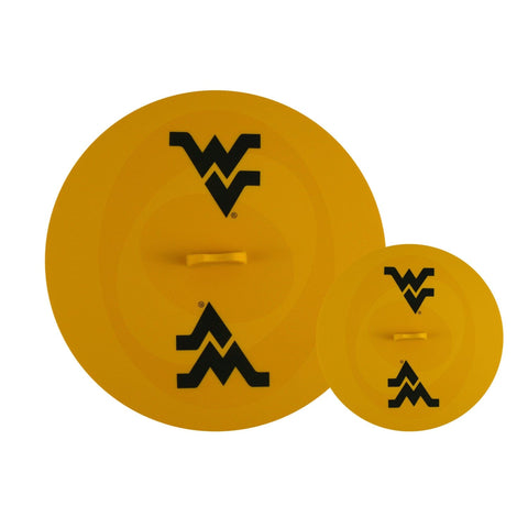 West Virginia Mountaineers Silicone Food Lids – Reusable Food Covers, Freezer Safe & Dishwasher Safe