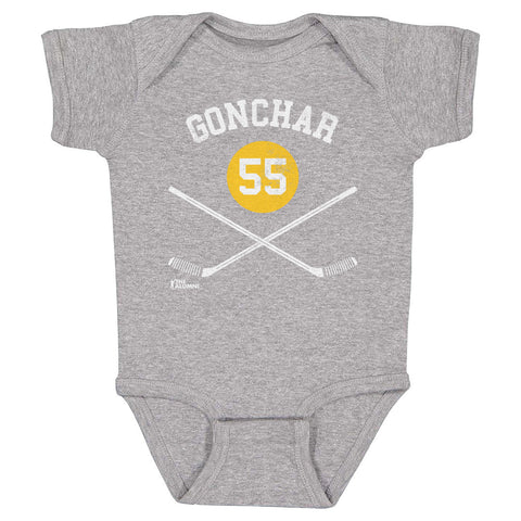 Sergei Gonchar Bodysuit – Pittsburgh Baby One-Piece Cotton Romper, Machine Washable Kids Baby Onesie - YinzerShop
