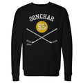 Sergei Gonchar Sweatshirt - Pittsburgh Crewneck Pullover With Team Spirit Design Men's Crewneck Sweatshirt - YinzerShop