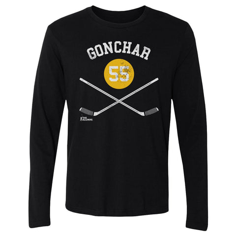 Sergei Gonchar T-Shirt – Pittsburgh Hockey Fan Shirt | Long Sleeve Cotton Crewneck Men's Long Sleeve T-Shirt - YinzerShop