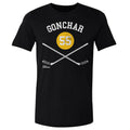 Sergei Gonchar T-Shirt - Pittsburgh Hockey Shirt | Cotton Crewneck Tee, Graphic Hockey Tee Men's Cotton T-Shirt - YinzerShop