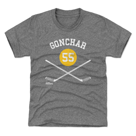 Sergei Gonchar T-Shirt - Pittsburgh Hockey Shirt | Kids Crewneck Short Sleeve Tee Kids T-Shirt - YinzerShop