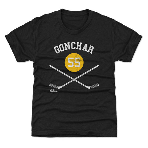 Sergei Gonchar T-Shirt - Pittsburgh Hockey Shirt | Kids Crewneck Short Sleeve Tee Kids T-Shirt - YinzerShop