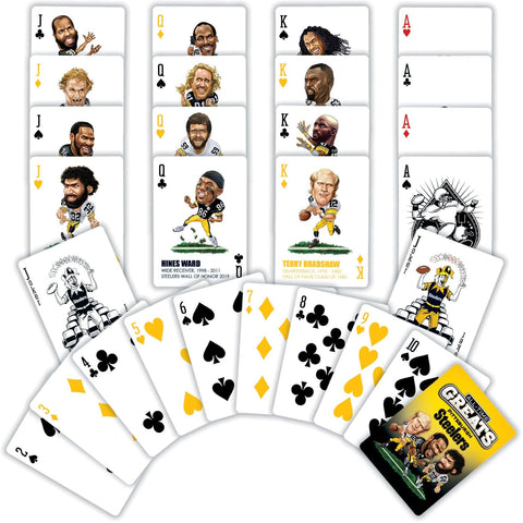 Pittsburgh Steelers Playing Cards - All-Time Greats NFL Team Cards Deck