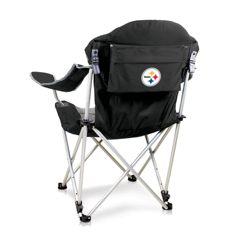 Pittsburgh Steelers - Reclining Camp Chair  Picnic Time Family of Brands Black  