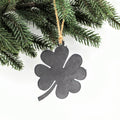 Shamrock Ornament – Four Leaf Clover Gift | Recycled Steel Eco Friendly Decor Holiday Ornaments - YinzerShop