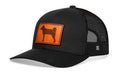 Shiba Inu Trucker Hat Leather | Black Dog Snapback Trucker - YinzerShop