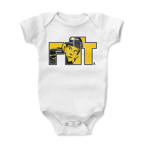 Sidney Crosby Baby Onesie - Soft Cotton Bodysuit | Heather Gray Digital Print Kids Baby Onesie - YinzerShop