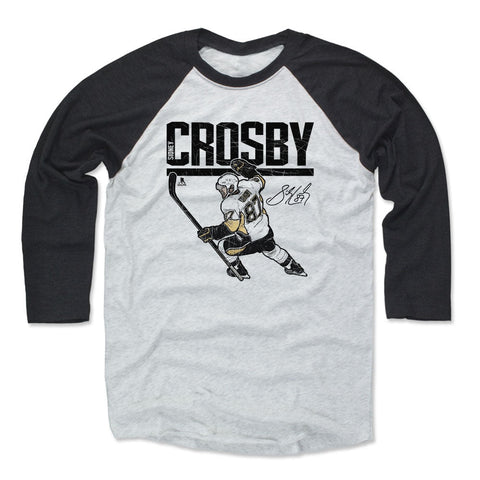 Sidney Crosby Baseball T-Shirt | Unisex 3/4 Sleeve Premium Tri-Blend Shirt Men's Baseball T-Shirt - YinzerShop