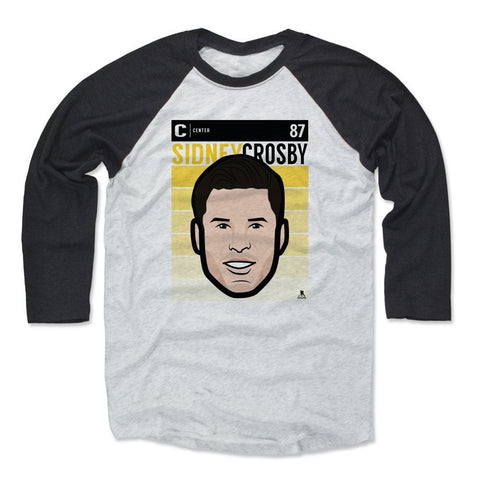 Sidney Crosby Baseball T Shirt – Unisex Tri Blend 3/4 Sleeve Raglan Tee Men's Baseball T-Shirt - YinzerShop