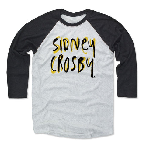 Sidney Crosby Baseball T-Shirt – Unisex Tri Blend 3/4 Sleeve Raglan Tee Men's Baseball T-Shirt - YinzerShop