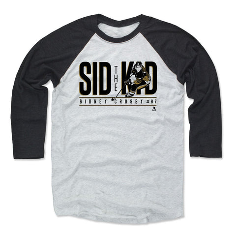 Sidney Crosby Baseball T-Shirt – Unisex Tri-Blend 3/4 Sleeve Raglan Tee Men's Baseball T-Shirt - YinzerShop