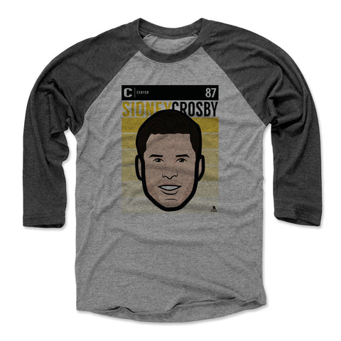 Sidney Crosby Baseball T Shirt – Unisex Tri Blend 3/4 Sleeve Raglan Tee Men's Baseball T-Shirt - YinzerShop
