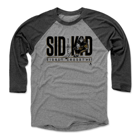 Sidney Crosby Baseball T-Shirt – Unisex Tri-Blend 3/4 Sleeve Raglan Tee Men's Baseball T-Shirt - YinzerShop
