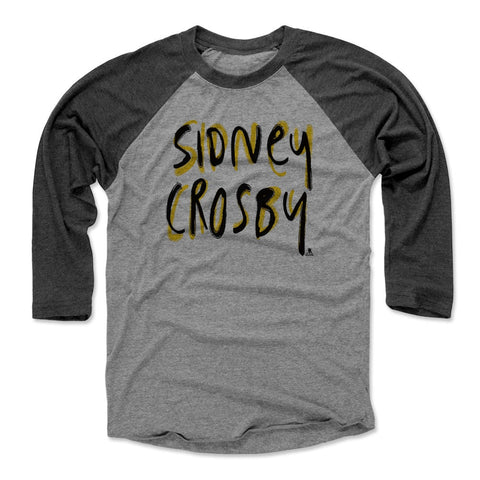 Sidney Crosby Baseball T-Shirt – Unisex Tri Blend 3/4 Sleeve Raglan Tee Men's Baseball T-Shirt - YinzerShop
