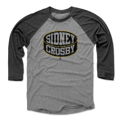 Sidney Crosby Baseball T-Shirt - Unisex Tri Blend Tee | 3 Quarter Sleeve Raglan Men's Baseball T-Shirt - YinzerShop