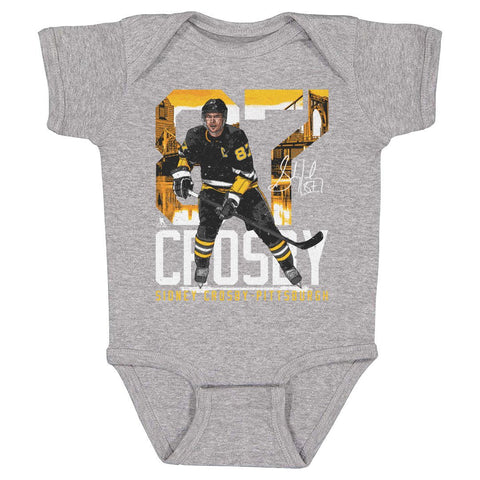 Sidney Crosby Bodysuit - Cotton Baby One-Piece | Pittsburgh Sports Fan Outfit Kids Baby Onesie - YinzerShop